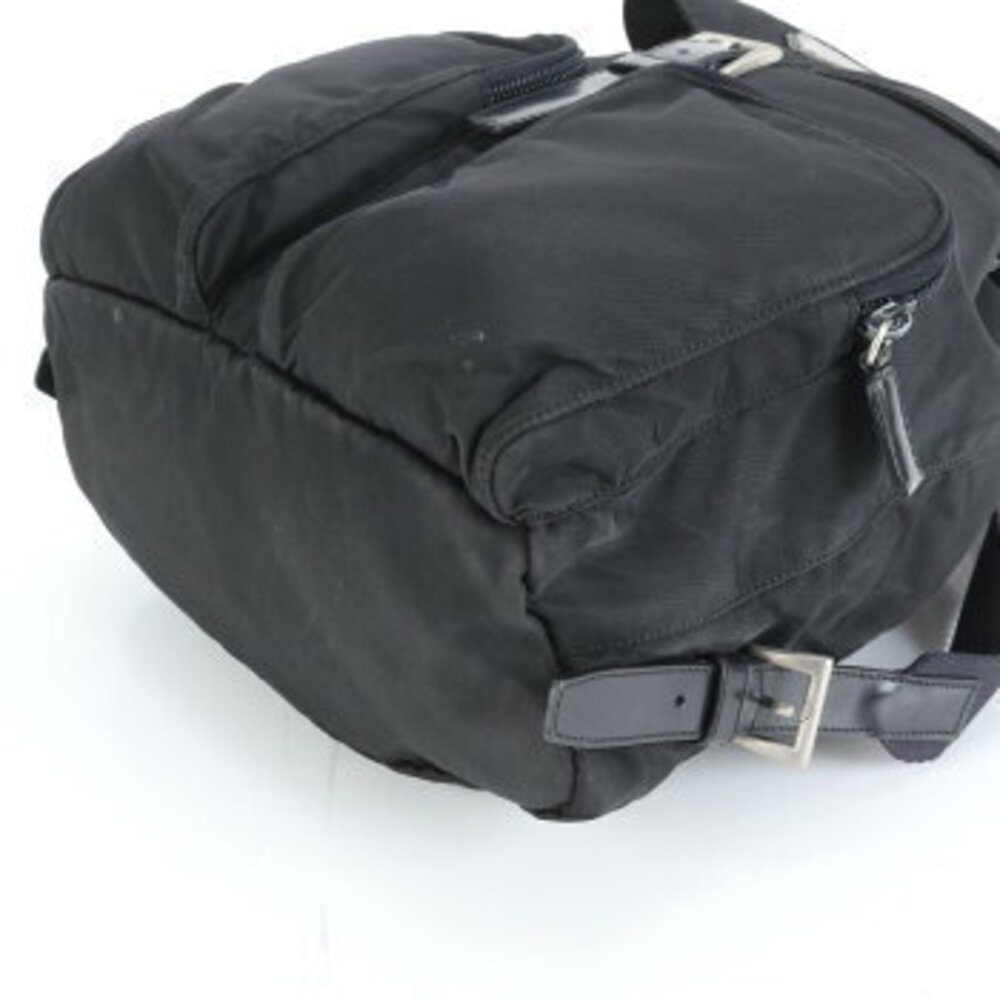 Prada Tessuto triangle logo leather backpack - Picture 6 of 9